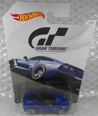 Buy Hot Wheels Gran Turismo 2014 Chevy Corvette Stingray (blue) Sealed On Card #4/8 • 3.50£