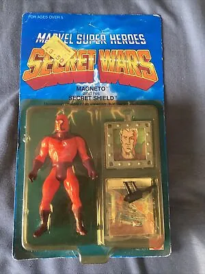 Buy Vintage Marvel Super Heroes Secret Wars Magneto Action Figure Mattel Carded 1984 • 149£