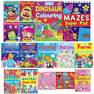 Buy Children Books - Variety Of Kids Colouring Colouring Books Unicorn, Colouring   • 2.79£