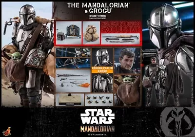 Buy Hot Toys 1/6 Star Wars The Mandalorian And Grogu Deluxe TMS052 • 298£