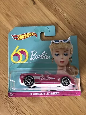 Buy Hot Wheels -Barbie 60 Years - ‘14 Corvette Stingray -2018 - Vehicle- Rare • 15£