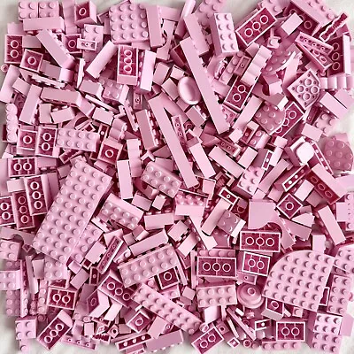 Buy LEGO 500g Bundle PINK Bricks Plates Slopes Tiles Small Pieces Parts Bulk Joblot • 10£