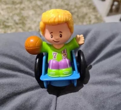 Buy Fisher Price Little People Josh Basketball Player Wheelchair Figure 2016 • 5£