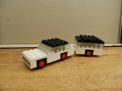 Buy Lego Town – 623 White Car And Camper - Complete – 1970 Vintage Caravan Set • 3.49£