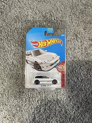 Buy Hot Wheels Then And Now 2/10 (2015) White '90 Honda Civic EF Car - (Long Card) • 45£