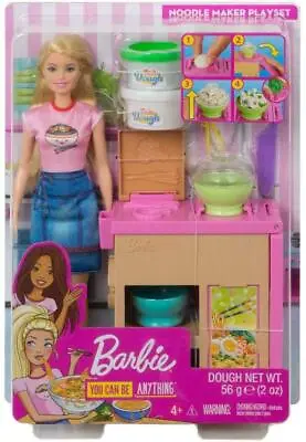 Buy Barbie Noodle Maker Doll And Playset GHK43(Box Damaged) • 12.59£