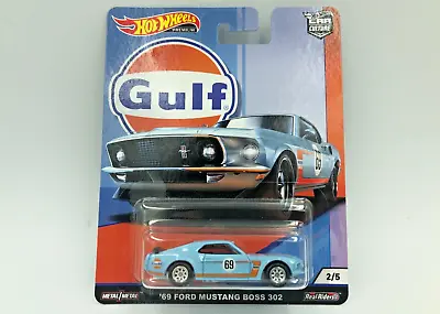 Buy Hot Wheels Gulf 69 Ford Mustang Boss 302 Car Culture, Premium. Sealed 1:64 • 21.99£