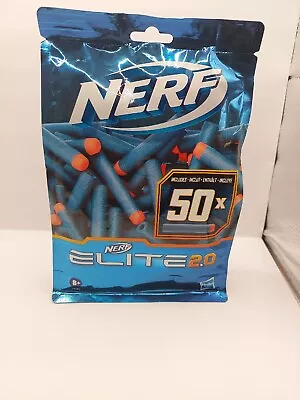 Buy Nerf Elite 2.0 Refill 50x Foam Bullets Official Outdoor Replacement Darts New  • 7.99£