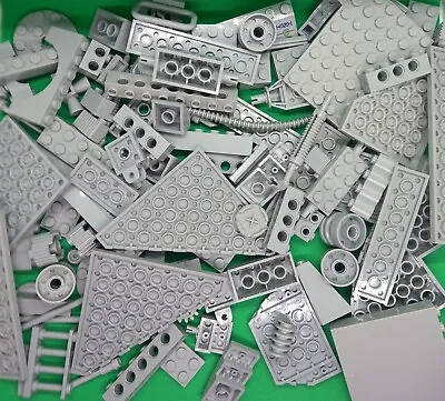 Buy Genuine Lego Assorted Bricks Space / Grey Bulk Job Lot 100 Pieces • 12.99£