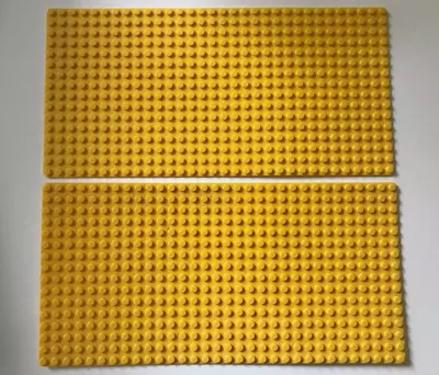 Buy LEGO 3857 BASE PLATE BOARD 16 X 32 32x16 Stud YELLOW  (2x BasePlates) Genuine • 15.95£