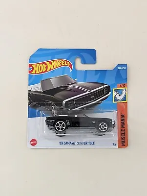 Buy Hot Wheels '69 Chevy Camaro Convertible Diecast Model 1/64 - Short Card New • 2.75£