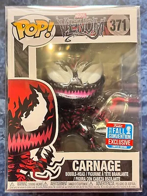 Buy Funko Pop Marvel Venom #371 Carnage Exclusive Limited NEW + Protector - RARE • 38£