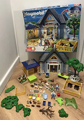 Buy Playmobil Vet Clinic 4343 Incomplete But With Extra Bits From Other Sets Boxed • 18.99£