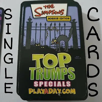 Buy The Simpsons Top Trumps Specials Single Cards Horror Edition 2003 • 1£