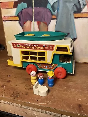 Buy Vintage Fisher Price Play Family Camper Incomplete - Free Uk Posting • 19.99£