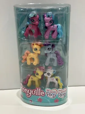 Buy My Little Pony Ponyville Hasbro Set Of 6 Collectible Mini Figures Boxed New 2007 • 9.99£