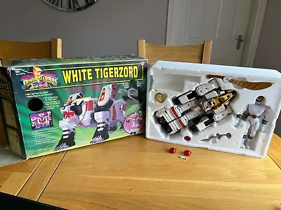 Buy Power Rangers Mighty Morphin White Tigerzord Megazord Working Lights & Sounds • 57.49£