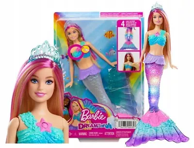 Buy Barbie Malibu Mermaid Doll Twinkling Lights HDJ36 Mattel • 56.51£