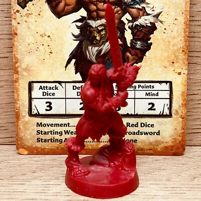 Buy Heroquest 2021 Barbarian Hero + Card Hasbro Avalon Hill D&D Warhammer Fantasy • 11.45£