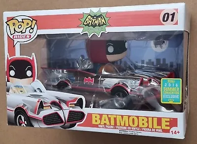 Buy Official Funko Pop Rides #01. 2016 Summer Convention Exclusive Chrome Batmobile  • 69.99£