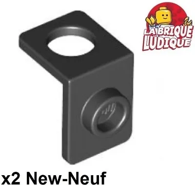 Buy LEGO 2x Minifig Neck Bracket Back Stud 90° Thick Neck Stand Black 28974 NEW • 1.53£