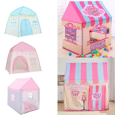 Buy Folding Princess Pop Up Castle Play Tent House Kids Toy LED Light Children Gifts • 19.95£