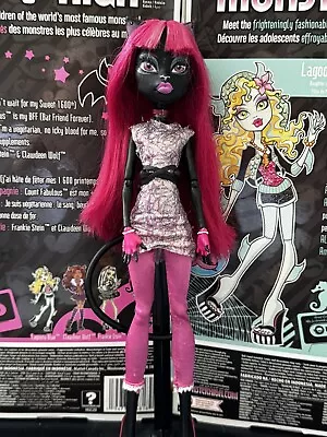 Buy Monster High New Scaremester Catty Black Doll Scare Mester Excellent Hair • 20.63£