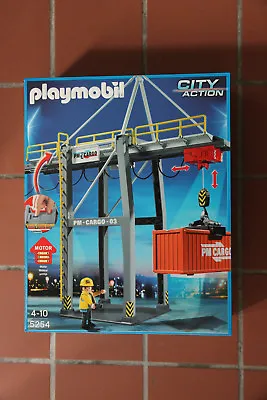 Buy Playmobil City Action Crane/Portico Electrical To Container 5254 • 72.06£