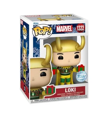 Buy Funko Pop! Marvel - Loki (festive)  #1322 Vinyl Figure Special Edition Holidays  • 28.99£