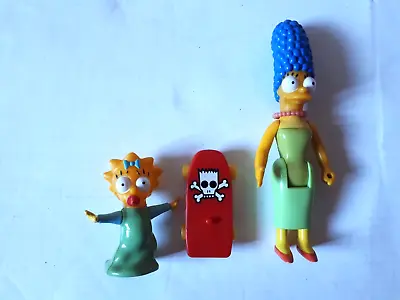 Buy Marge Maggie Barts Skateboard Vintage 1990 The Simpson's Mattel Action Figure • 15£