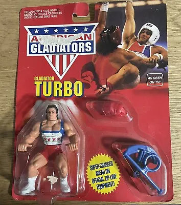 Buy Vintage MATTEL American Gladiators - Gladiator Turbo Action Figure MISB MOC NEW • 20£