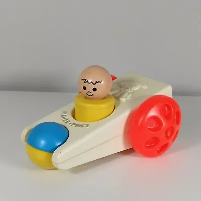 Buy Fisher Price Click N Clatter Car Toy 1975 With Driver 417 • 9.02£