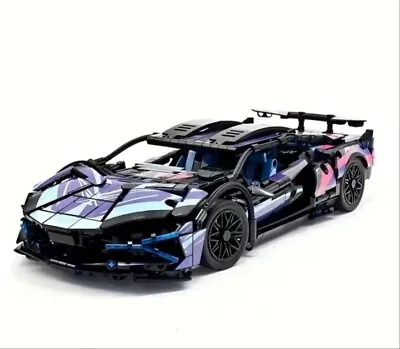 Buy Technic Cyberpunk Lamborghini Car Model Race Car Building Block Set NEW NO BOX • 32.95£