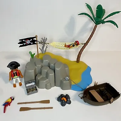 Buy Playmobil 4139 Pirate Island Compact Set - With Hammock Virtually Complete • 12.99£