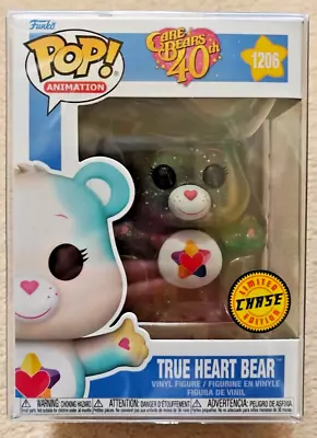 Buy True Heart Bear Glitter Chase Funko Pop Care Bears 1206 Genuine + Protector • 30£