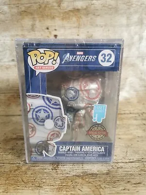 Buy Funko Pop Captain America Art Series Special Edition #32 Hard Case Sealed . • 12.99£