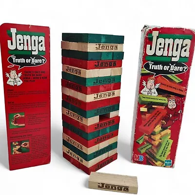 Buy Jenga, Truth Or Dare Edition. Original MB Games Hasbro Set  (2000) Vintage • 9.95£