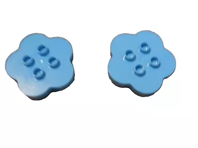 Buy Lego Duplo Spares 2 X TURQUOISE BLUE LEAF TABLES • 1.50£