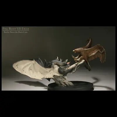 Buy LORD OF THE RINGS - Fell Beast Vs Eagle Polystone Diorama Statue Sideshow • 773£
