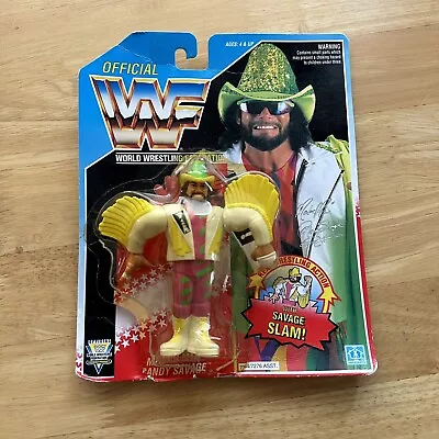 Buy WWF Macho Man Randy Savage Wrestling Figure Hasbro Series 5 1992 - **READ** • 124.99£
