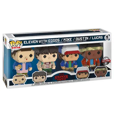 Buy Funko POP Netflix Stranger Things 8-Bit Special Edition 4pk Collectible Figures • 19.99£