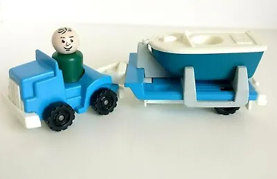 Buy 1980's Vintage Fisher Price Little People - Little Truck Rigs - Boat Rig Set  • 19.99£