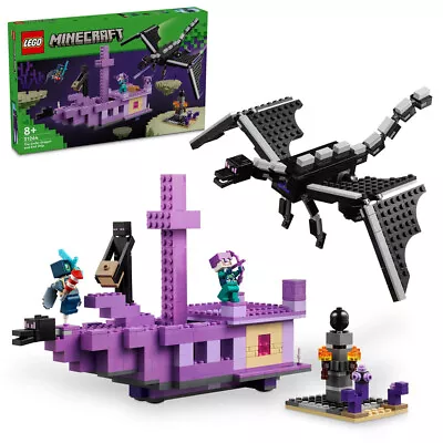 Buy LEGO Minecraft 21264 The Ender Dragon And End Ship Age 8+ 657pcs • 69.95£