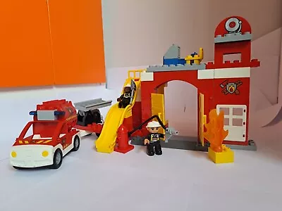 Buy Lego Duplo Fire Station 6168-COMPLETE !Siren Sound Fully Working. • 20£