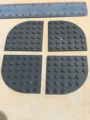 Buy Lego 4 X Technic Star Wars Angled Rounded Baseplate Board 6 X 6 Pin - Dark GREY • 1.79£