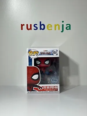 Buy Funko Pop! Marvel Captain America Civil War Spider-Man #1151 • 34.09£