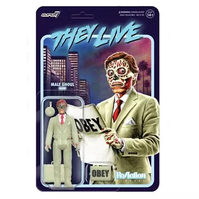 Buy Super7 - They Live Male Ghoul Gitd Reaction Figure • 28£