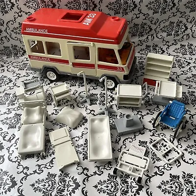 Buy Vintage Toy Vehicles Geobra Playmobil 1994 Ambulance And Hospital Accessories • 13.95£