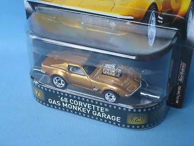 Buy HotWheels Gas Monkey Corvette Gold Body Toy 75mm In Deluxe USA BP • 15.99£