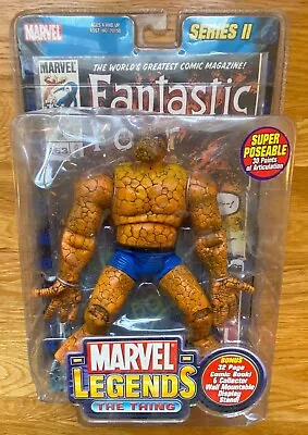 Buy Marvel Legends The Thing Action Figure Series II 2002 Toy Biz • 19.95£